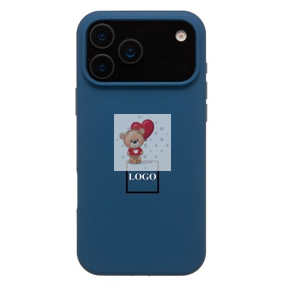 Чехол-накладка для Apple iPhone 17 Pro Max (темно- голубой) ORG Soft Touch