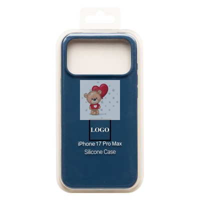 Чехол-накладка для Apple iPhone 17 Pro Max (темно- голубой) ORG Soft Touch