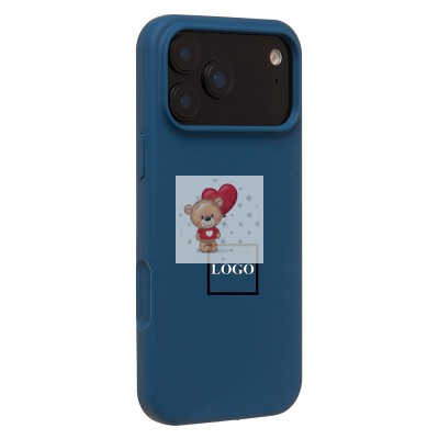 Чехол-накладка для Apple iPhone 17 Pro Max (темно- голубой) ORG Soft Touch