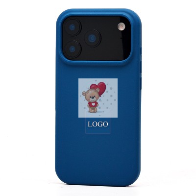 Чехол-накладка для Apple iPhone 17 Pro (темно- голубой) ORG Soft Touch