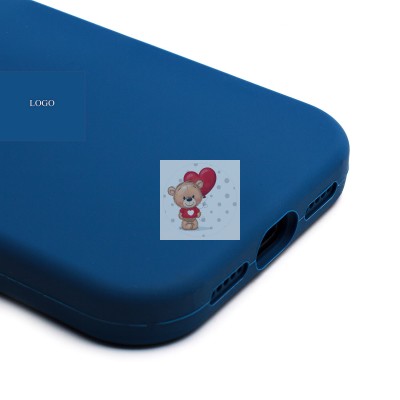 Чехол-накладка для Apple iPhone 17 Pro (темно- голубой) ORG Soft Touch