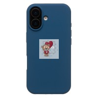 Чехол-накладка для Apple iPhone 17 (темно- голубой) ORG Soft Touch