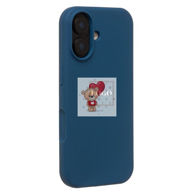 Чехол-накладка для Apple iPhone 17 (темно- голубой) ORG Soft Touch