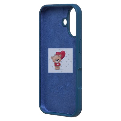 Чехол-накладка для Apple iPhone 17 (темно- голубой) ORG Soft Touch