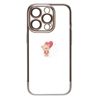 Чехол-накладка для Apple iPhone 16 Pro (серебристый) PC073 с закрытой камерой