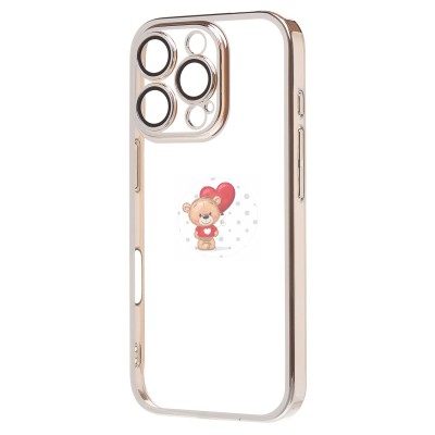 Чехол-накладка для Apple iPhone 16 Pro (серебристый) PC073 с закрытой камерой