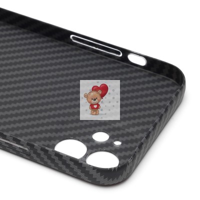 Чехол-накладка для Apple iPhone 12 (черный) PC322