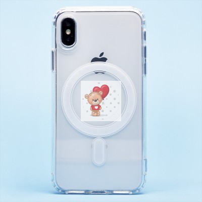 Чехол-накладка для Apple iPhone X/Apple iPhone XS (прозрачный) SM006 SafeMag Чехол-накладка для Apple iPhone X/Apple iPhone XS (прозрачный) SM006 SafeMag