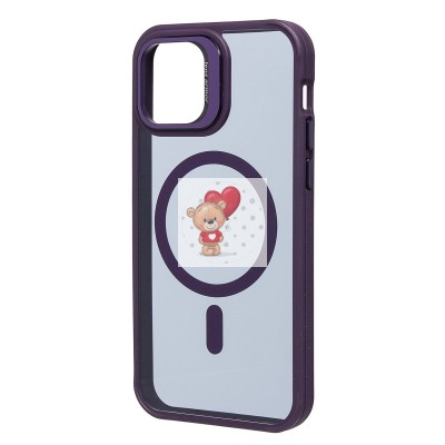 Чехол-накладка для Apple iPhone 12/Apple iPhone 12 Pro (темно- фиолетовый) SM026 SafeMag Чехол-накладка для Apple iPhone 12/Apple iPhone 12 Pro (темно- фиолетовый) SM026 SafeMag