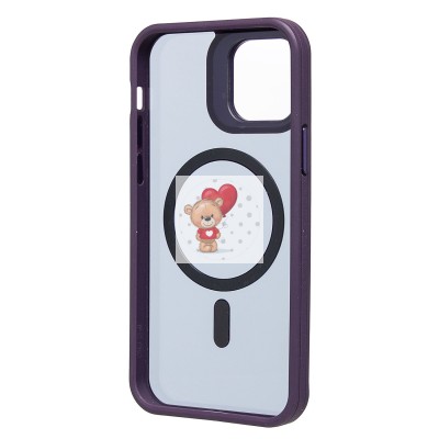 Чехол-накладка для Apple iPhone 12/Apple iPhone 12 Pro (темно- фиолетовый) SM026 SafeMag Чехол-накладка для Apple iPhone 12/Apple iPhone 12 Pro (темно- фиолетовый) SM026 SafeMag