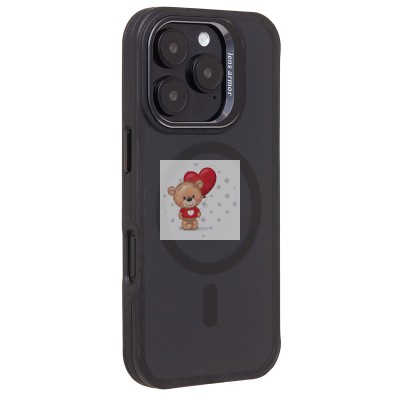 Чехол-накладка для Apple iPhone 16 Pro (черный)  SM026 SafeMag