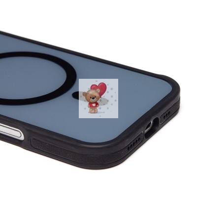 Чехол-накладка для Apple iPhone 16 Pro (черный)  SM026 SafeMag
