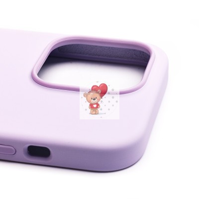 Чехол-накладка для Apple iPhone 14 Pro Max (лиловый) ORG Silicone Case SafeMag с анимацией