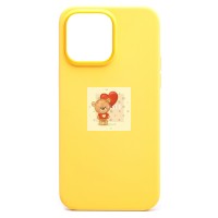 Чехол-накладка для Apple iPhone 14 Pro Max (солнечно-желтый) ORG Silicone Case SafeMag с анимацией