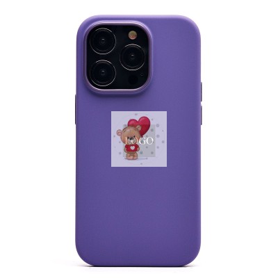 Чехол-накладка для Apple iPhone 14 Pro (ирис) ORG Silicone Case SafeMag с анимацией