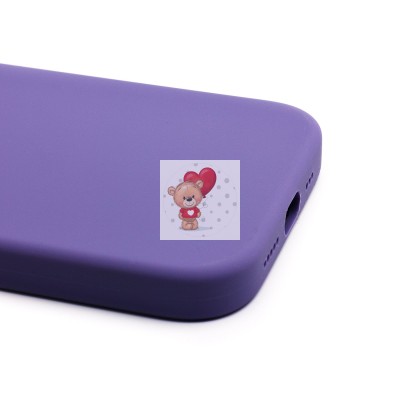 Чехол-накладка для Apple iPhone 14 Pro (ирис) ORG Silicone Case SafeMag с анимацией