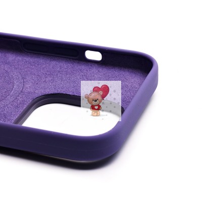 Чехол-накладка для Apple iPhone 14 Pro (ирис) ORG Silicone Case SafeMag с анимацией