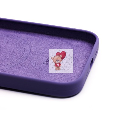 Чехол-накладка для Apple iPhone 14 Pro (ирис) ORG Silicone Case SafeMag с анимацией
