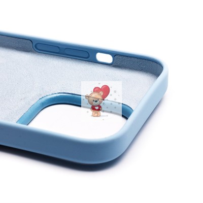 Чехол-накладка для Apple iPhone 14 Pro (небесно-голубой) ORG Silicone Case SafeMag с анимацией