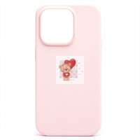 Чехол-накладка для Apple iPhone 14 Pro (розовый мел) ORG Silicone Case SafeMag с анимацией