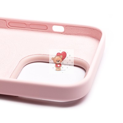 Чехол-накладка для Apple iPhone 14 Pro (розовый мел) ORG Silicone Case SafeMag с анимацией