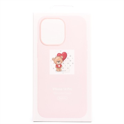 Чехол-накладка для Apple iPhone 14 Pro (розовый мел) ORG Silicone Case SafeMag с анимацией