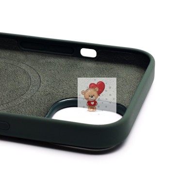Чехол-накладка для Apple iPhone 14 (оливковый) ORG Silicone Case SafeMag с анимацией