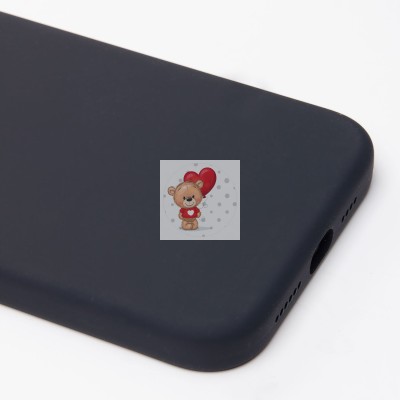 Чехол-накладка для Apple iPhone 15 Plus (темная ночь) ORG Silicone Case SafeMag с анимацией