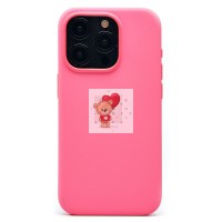 Чехол-накладка для Apple iPhone 15 Pro (розовый) ORG Silicone Case SafeMag с анимацией
