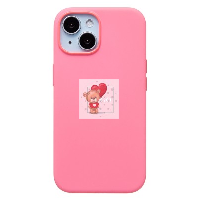 Чехол-накладка для Apple iPhone 15 (розовый) ORG Silicone Case SafeMag с анимацией Чехол-накладка для Apple iPhone 15 (розовый) ORG Silicone Case SafeMag с анимацией