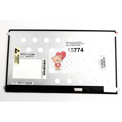 Матрица для ноутбука 13.3" 1366x768 30 pin Slim P/N: LP133WH1-SPB1