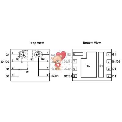 AOE6932 Dual N-Channel MOSFET 30V 85A