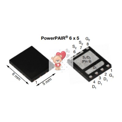 SIZ980DT N-Channel MOSFET 30V 60A