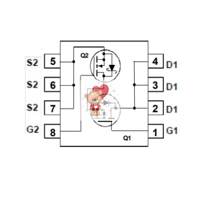 FDMS7620S N-Channel MOSFET 30V 13A