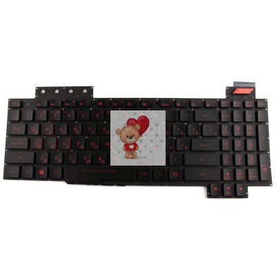 Клавиатура для ноутбука Asus FX503VD FX503VM GL703VD Red P/n: AEBKL701020 V1700746BS1