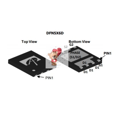 AON6984 Dual N-Channel MOSFET 30V 50A