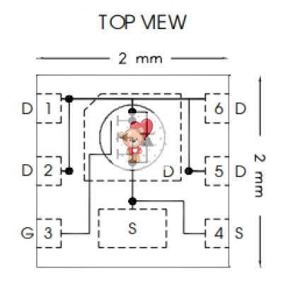 IRFHS8342TRPBF N-Channel MOSFET 30V 8.8A