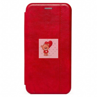 Чехол-книжка для Apple iPhone 6 (красный) открытие вбок - BC002