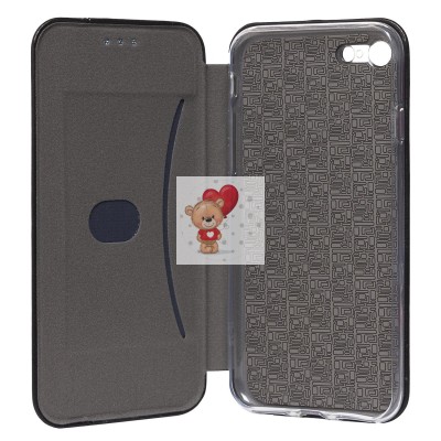 Чехол-книжка для Apple iPhone SE 2020 (черный) открытие вбок - BC002 Чехол-книжка для Apple iPhone SE 2020 (черный) открытие вбок - BC002