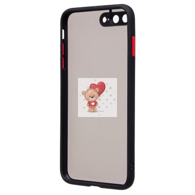 Чехол-накладка для Apple iPhone 8 Plus (черный/черный) - PC041