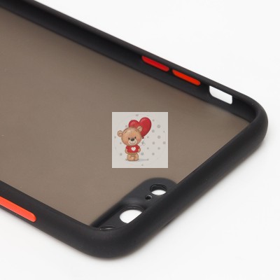 Чехол-накладка для Apple iPhone 8 Plus (черный/черный) - PC041