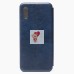 Чехол-книжка для Xiaomi Redmi 9i (синий) открытие вбок - BC002