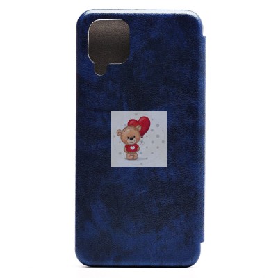 Чехол-книжка для Samsung A125 Galaxy A12 (синий) открытие вбок - BC002 Чехол-книжка для Samsung A125 Galaxy A12 (синий) открытие вбок - BC002