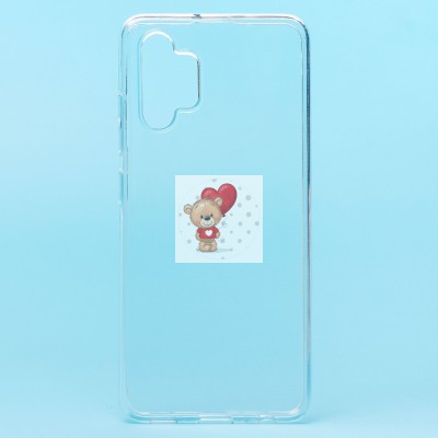 Чехол-накладка для Samsung A325 Galaxy A32 4G (прозрачный) Activ ASC-101 Puffy 0.9мм Чехол-накладка для Samsung A325 Galaxy A32 4G (прозрачный) Activ ASC-101 Puffy 0.9мм