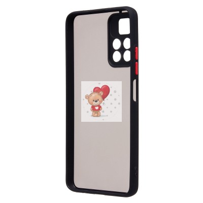 Чехол-накладка для Xiaomi Redmi Note 11 5G (черный/черный) - PC041 Чехол-накладка для Xiaomi Redmi Note 11 5G (черный/черный) - PC041