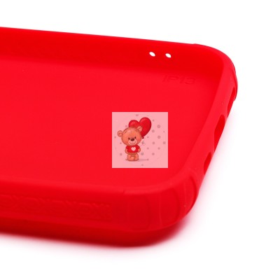 Чехол-накладка для Apple iPhone 13 с подставкой и магнитом (красный) - PC058