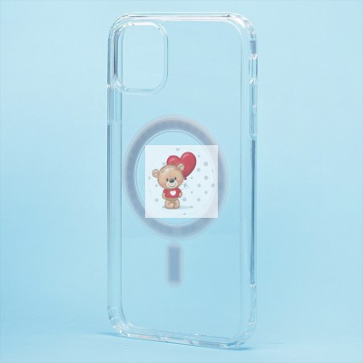 Чехол-накладка для Apple iPhone 11 (прозрачный) - SM006 SafeMag