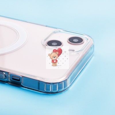 Чехол-накладка для Apple iPhone 14 (прозрачный) - SM006 SafeMag Чехол-накладка для Apple iPhone 14 (прозрачный) - SM006 SafeMag