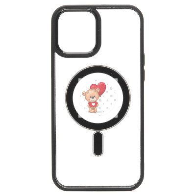 Чехол-накладка для Apple iPhone 12 Pro Max (черный) - SM004 SafeMag Чехол-накладка для Apple iPhone 12 Pro Max (черный) - SM004 SafeMag