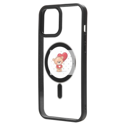 Чехол-накладка для Apple iPhone 12 Pro Max (черный) - SM004 SafeMag Чехол-накладка для Apple iPhone 12 Pro Max (черный) - SM004 SafeMag